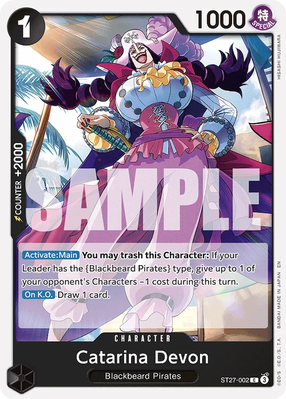 Catarina Devon #st27-002 – Starter Deck 27: BLACK Marshall.D.Teach