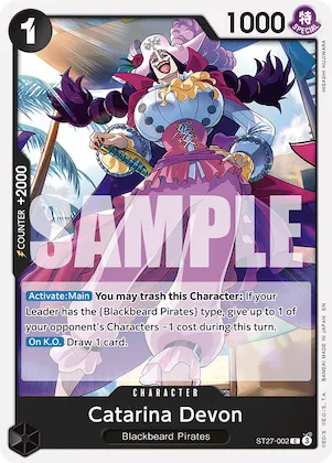 Catarina Devon #st27-002 – Starter Deck 27: BLACK Marshall.D.Teach