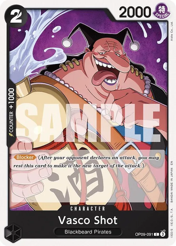 Vasco Shot (Reprint) #op9-091 – Starter Deck 27: BLACK Marshall.D.Teach