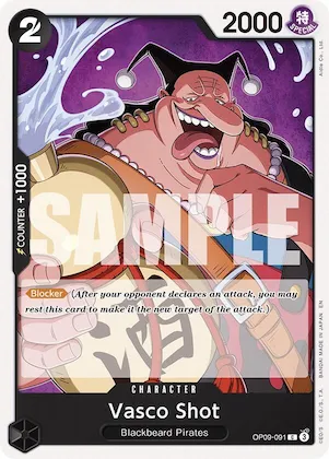 Vasco Shot (Reprint) op9-091 – ST27 – Starter Deck 27: BLACK Marshall.D.Teach