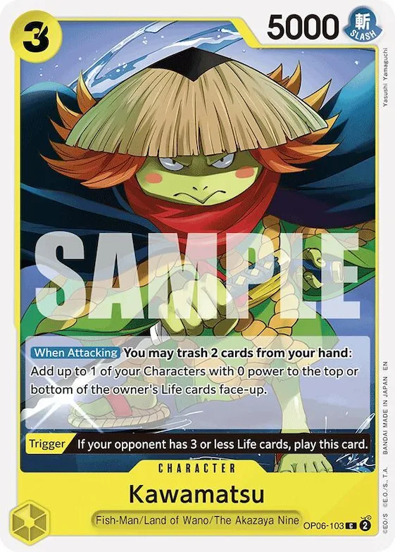 Kawamatsu (Reprint) #op6-103 – Starter Deck 28: GREEN/YELLOW Yamato