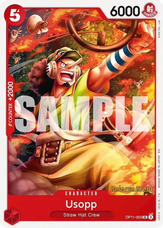 Usopp op11-003 – OP11 – A Fist of Divine Speed Release Event Cards