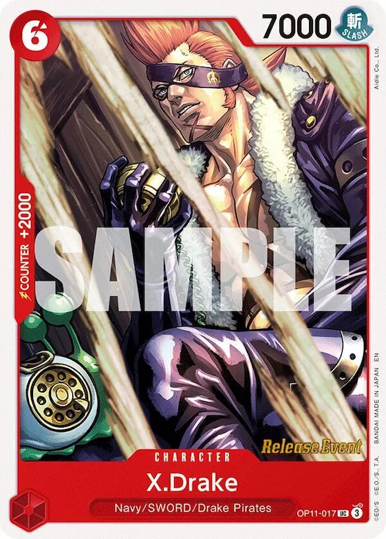 X.Drake #op11-017 – A Fist of Divine Speed Release Event Cards