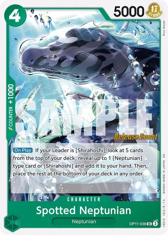 Spotted Neptunian #op11-036 – A Fist of Divine Speed Release Event Cards