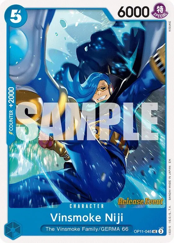 Niji Vinsmoke op11-045 – OP11 – A Fist of Divine Speed Release Event Cards