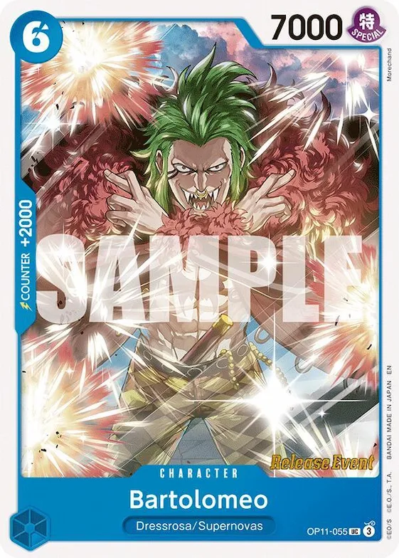 Bartolomeo op11-055 – OP11 – A Fist of Divine Speed Release Event Cards