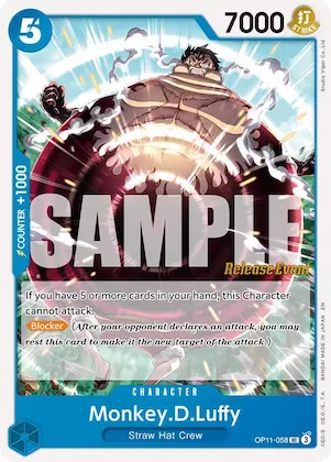 Monkey.D.Luffy (058) op11-058 – OP11 – A Fist of Divine Speed Release Event Cards