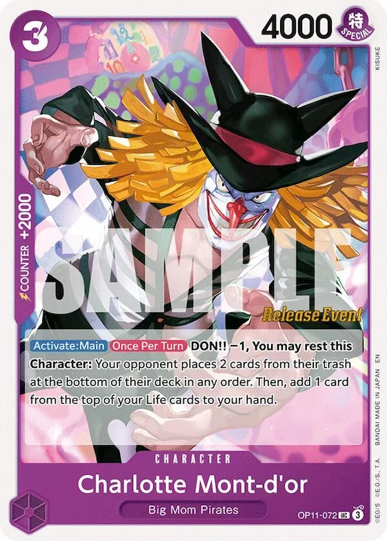 Charlotte Mont-d'or #op11-072 – A Fist of Divine Speed Release Event Cards