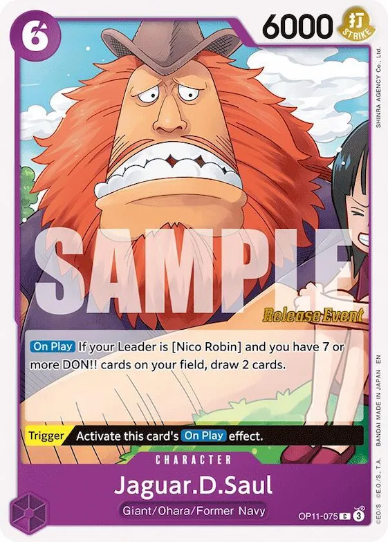 Haguar D. Sauro op11-075 – OP11 – A Fist of Divine Speed Release Event Cards