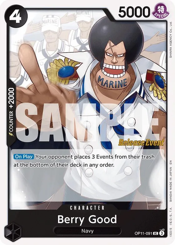 Verygood op11-091 – OP11 – A Fist of Divine Speed Release Event Cards