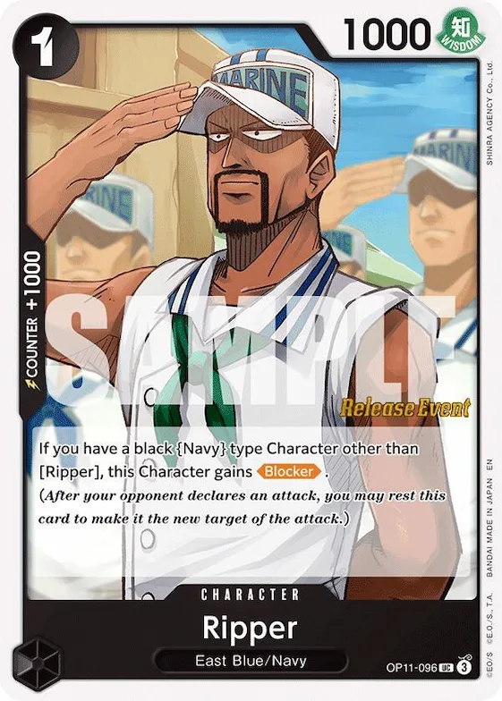 Ripper #op11-096 – A Fist of Divine Speed Release Event Cards