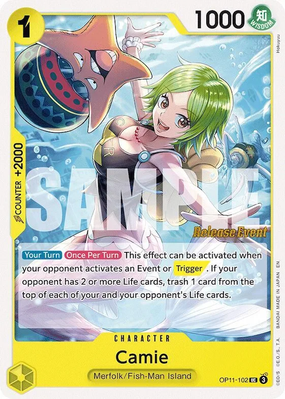 Camie #op11-102 – A Fist of Divine Speed Release Event Cards