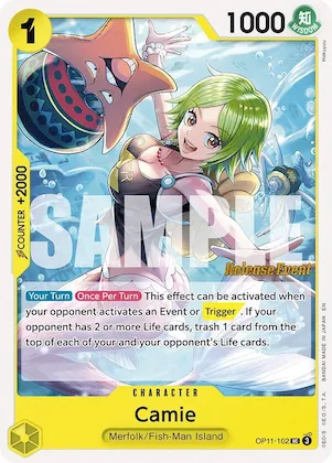 Camie #op11-102 – A Fist of Divine Speed Release Event Cards