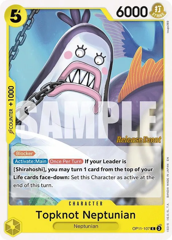 Topknot Neptunian #op11-107 – A Fist of Divine Speed Release Event Cards