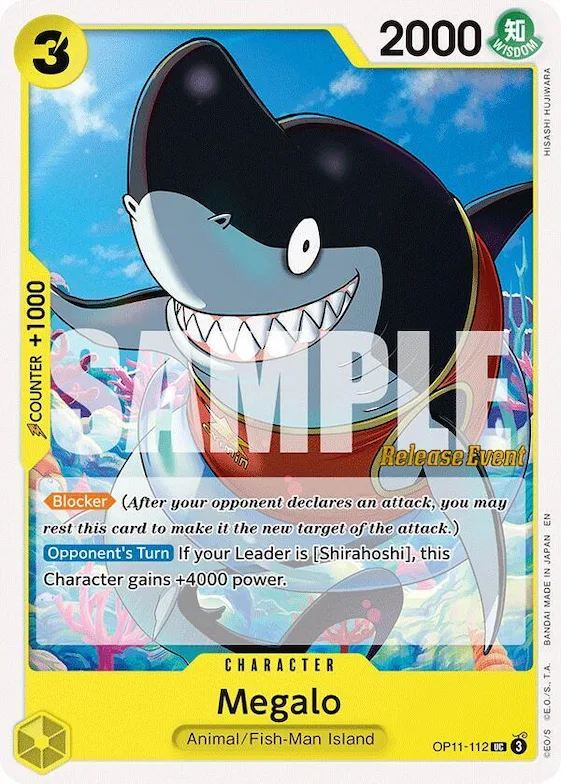 Mégalo op11-112 – OP11 – A Fist of Divine Speed Release Event Cards