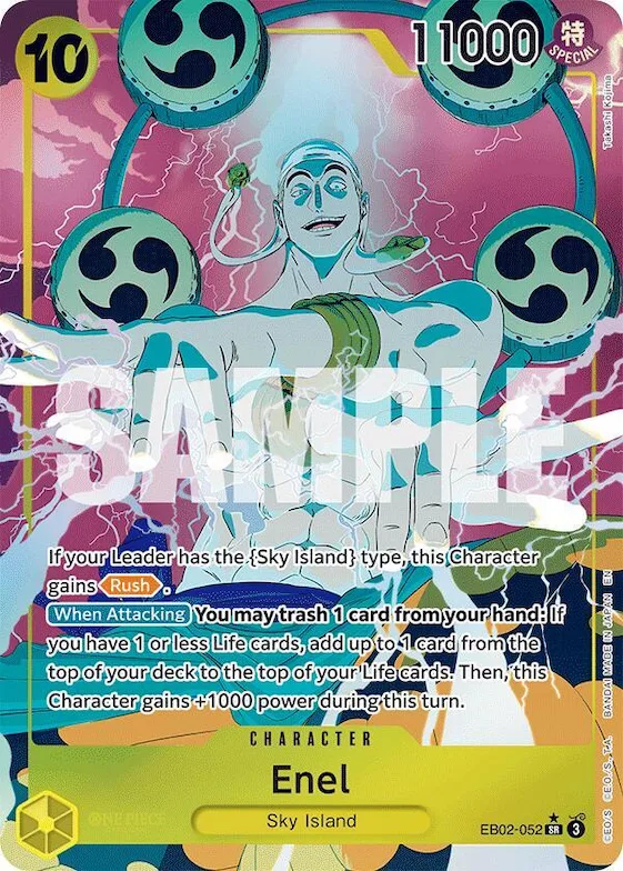 Enel (Alternate Art) #eb2-052 – Extra Booster: Anime 25th Collection