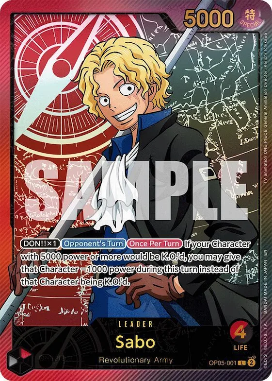 Sabo (SP) #op5-001 – Extra Booster: Anime 25th Collection