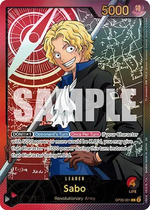 Sabo (SP) #op5-001 – Extra Booster: Anime 25th Collection