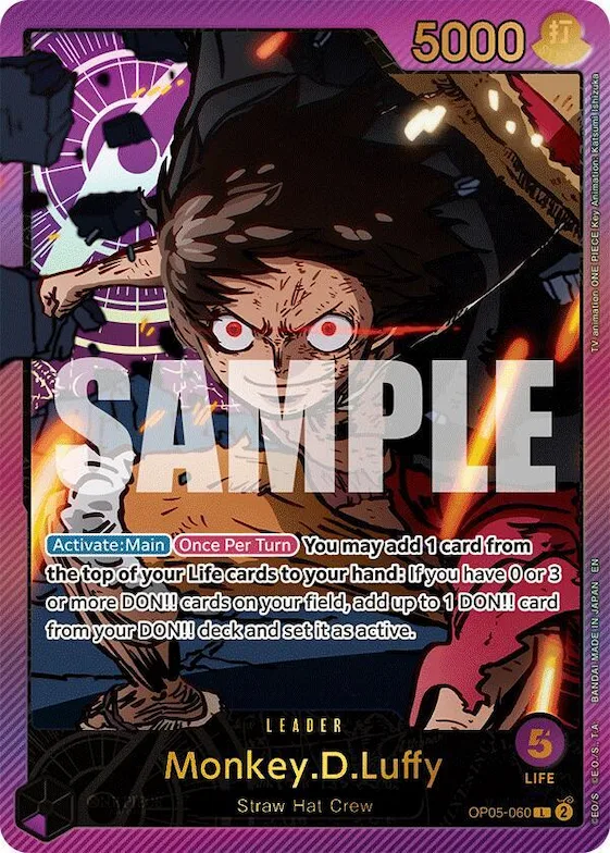 Monkey.D.Luffy (SP) #op5-060 – Extra Booster: Anime 25th Collection
