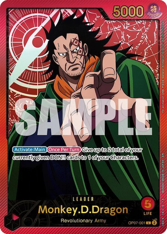 Monkey.D.Dragon (SP) #op7-001 – Extra Booster: Anime 25th Collection