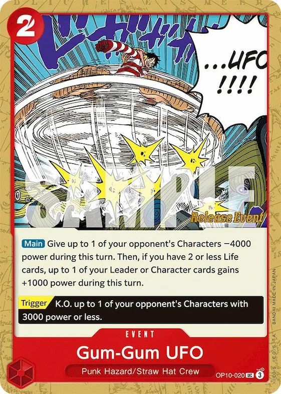 Gum-Gum UFO #op10-020 – Royal Blood Release Event Cards