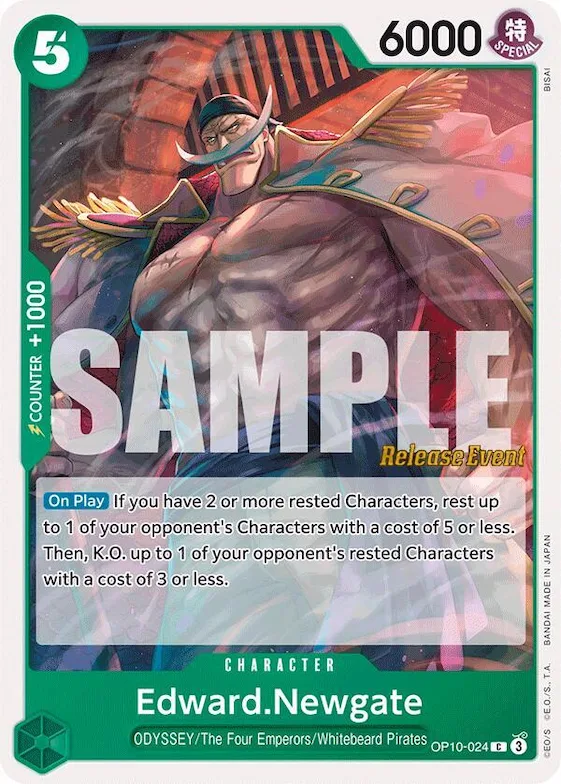 Edward Newgate op10-024 – OP10 – Royal Blood Release Event Cards