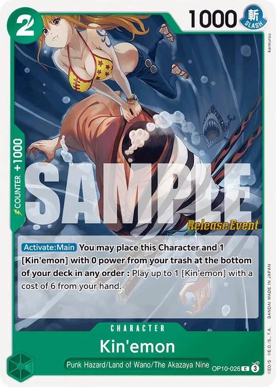 Kin'emon (026) #op10-026 – Royal Blood Release Event Cards