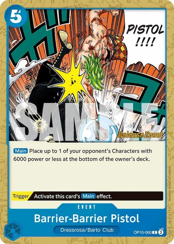 Barrier-Barrier Pistol #op10-060 – Royal Blood Release Event Cards
