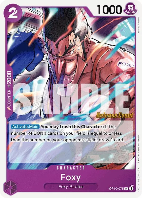 Foxy #op10-075 – Royal Blood Release Event Cards
