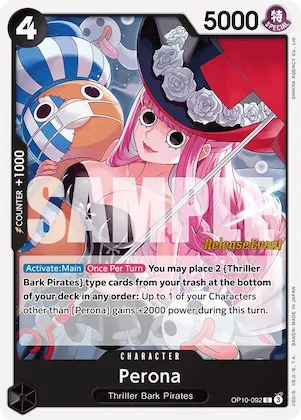 Perona (092) #op10-092 – Royal Blood Release Event Cards