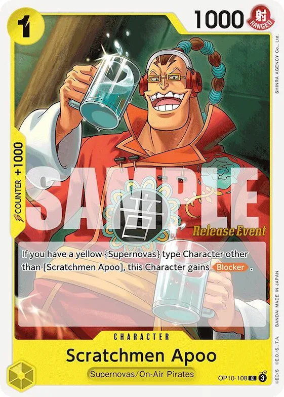 Scratchmen Apoo #op10-108 – Royal Blood Release Event Cards