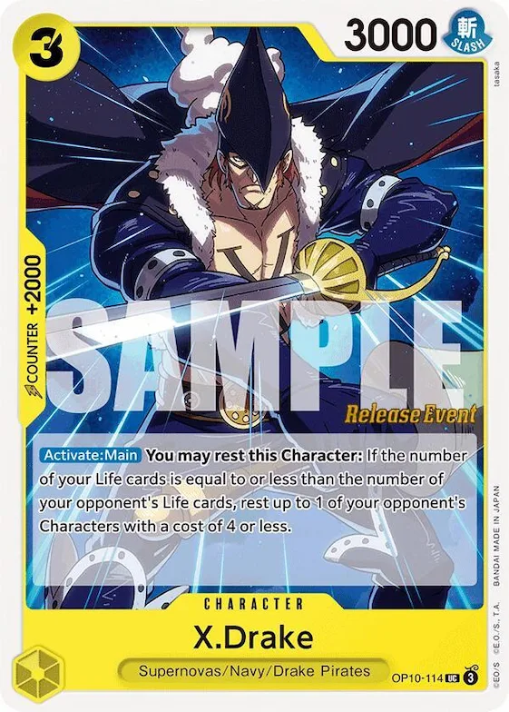 X-Drake op10-114 – OP10 – Royal Blood Release Event Cards