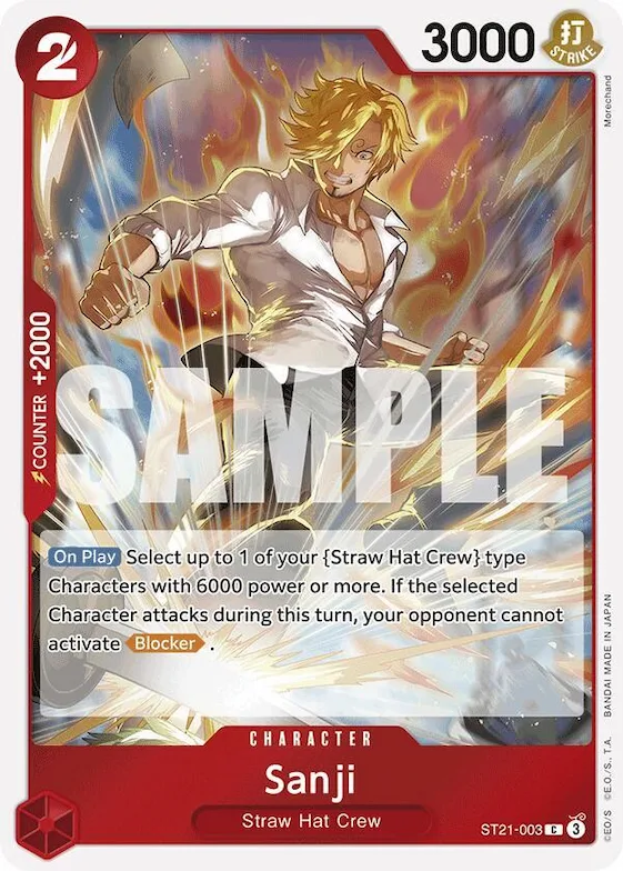 Sanji #st21-003 – Starter Deck EX: Gear 5