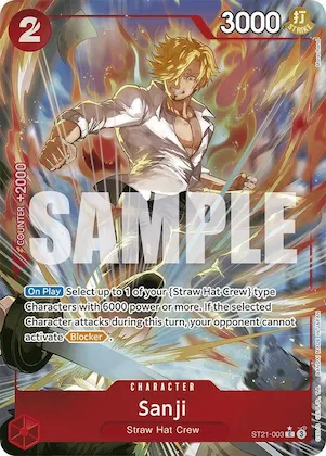 Sanji (Parallel) #st21-003 – Starter Deck EX: Gear 5