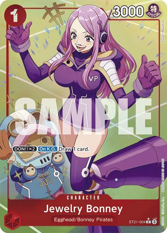 Jewelry Bonney (Parallel) #st21-004 – Starter Deck EX: Gear 5