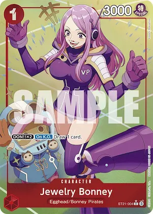 Jewelry Bonney (Parallel) #st21-004 – Starter Deck EX: Gear 5