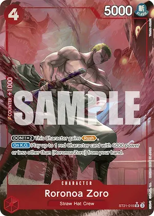 Roronoa Zoro (Parallel) #st21-015 – Starter Deck EX: Gear 5