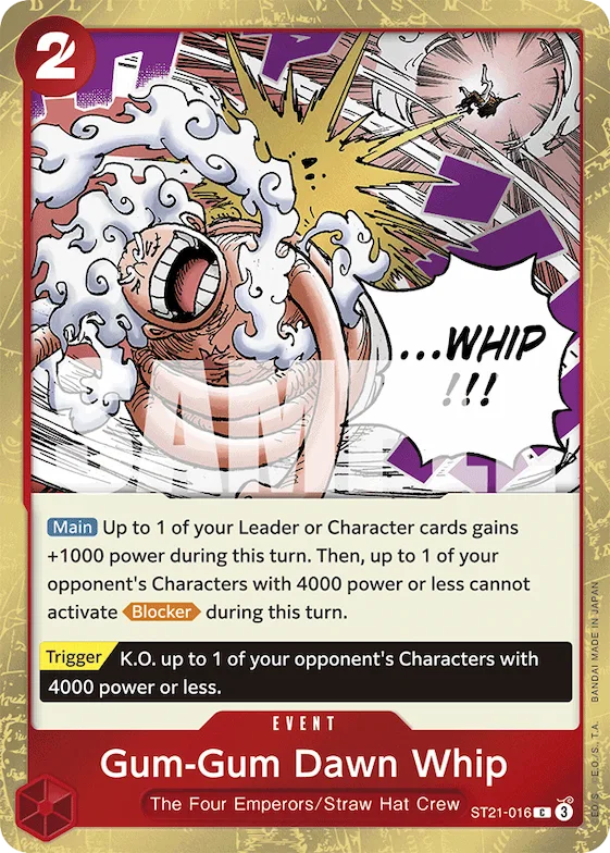 Gum-Gum Dawn Whip #st21-016 – Starter Deck EX: Gear 5