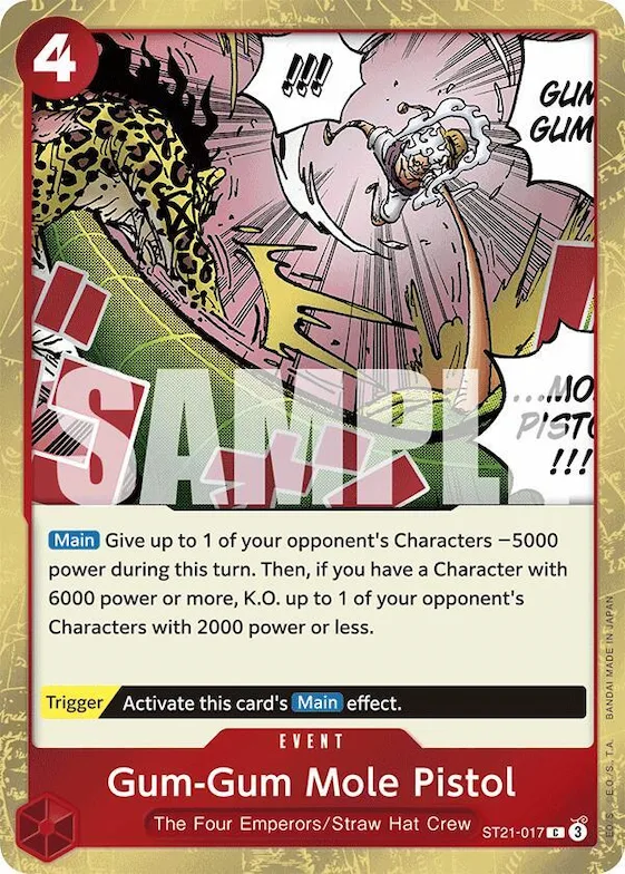 Gum-Gum Mole Pistol #st21-017 – Starter Deck EX: Gear 5