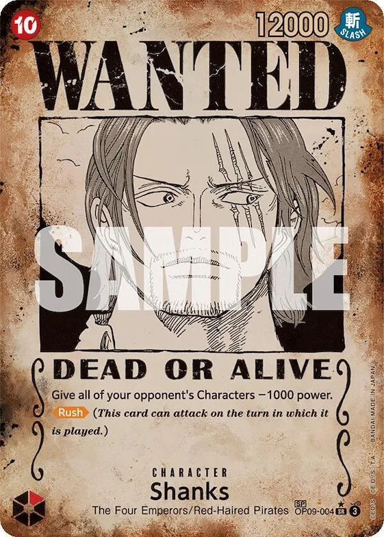 Shanks (004) (Wanted Poster) #op9-004 – Emperors in the New World