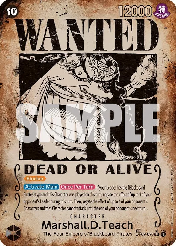 Marshall.D.Teach (093) (Wanted Poster) #op9-093 – Emperors in the New World