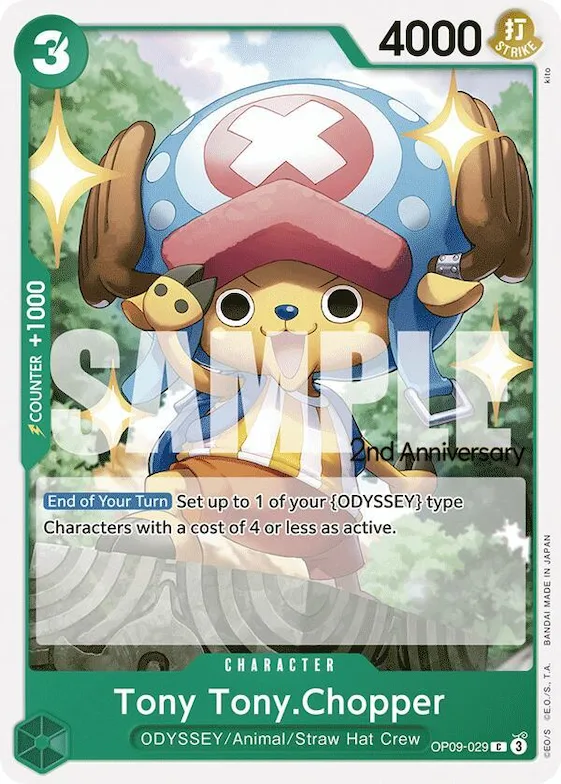 Tony-Tony Chopper op9-029 – OP09 – Emperors in the New World: 2nd Anniversary Tournament Cards