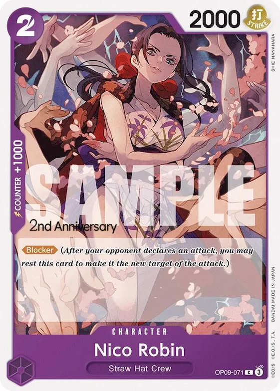 Nico Robin (071) #op9-071 – Emperors in the New World: 2nd Anniversary Tournament Cards