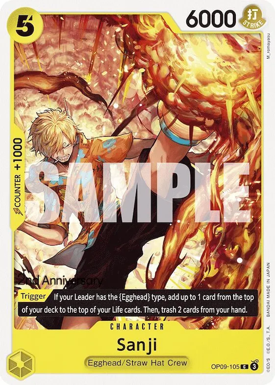 Sanji (105) #op9-105 – Emperors in the New World: 2nd Anniversary Tournament Cards