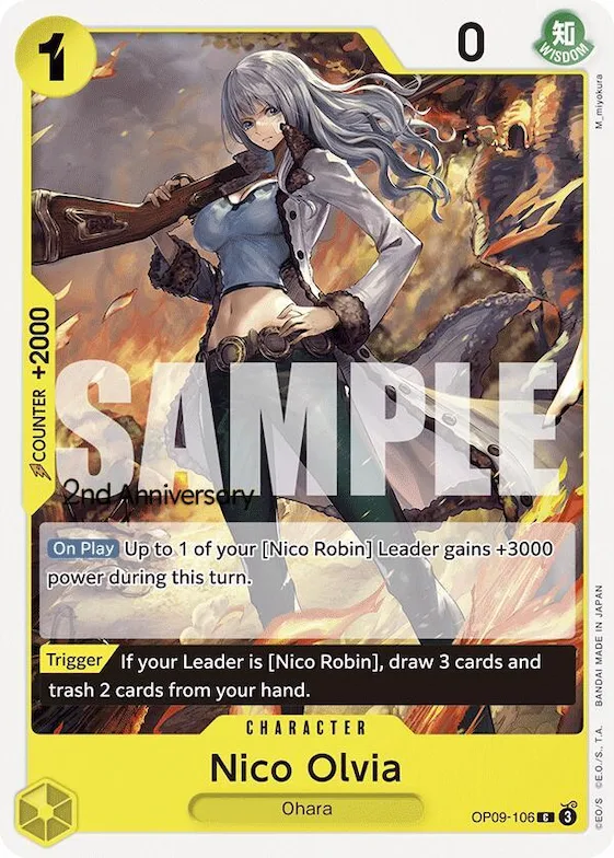 Nico Olvia #op9-106 – Emperors in the New World: 2nd Anniversary Tournament Cards