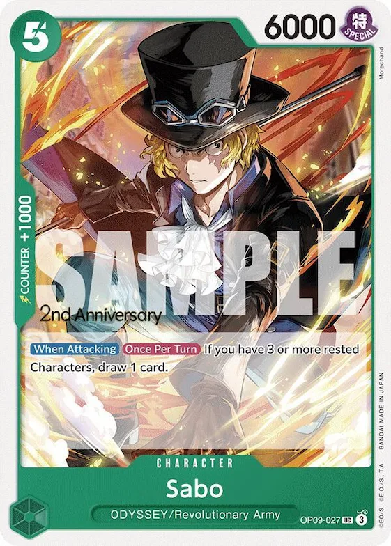 Sabo (027) #op9-027 – Emperors in the New World: 2nd Anniversary Tournament Cards