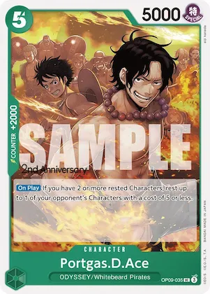 Portgas.D.Ace #op9-035 – Emperors in the New World: 2nd Anniversary Tournament Cards