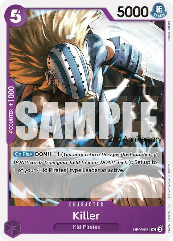 Killer #op9-064 – Emperors in the New World: 2nd Anniversary Tournament Cards