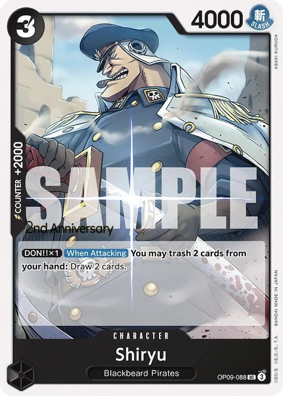 Shiryu #op9-088 – Emperors in the New World: 2nd Anniversary Tournament Cards
