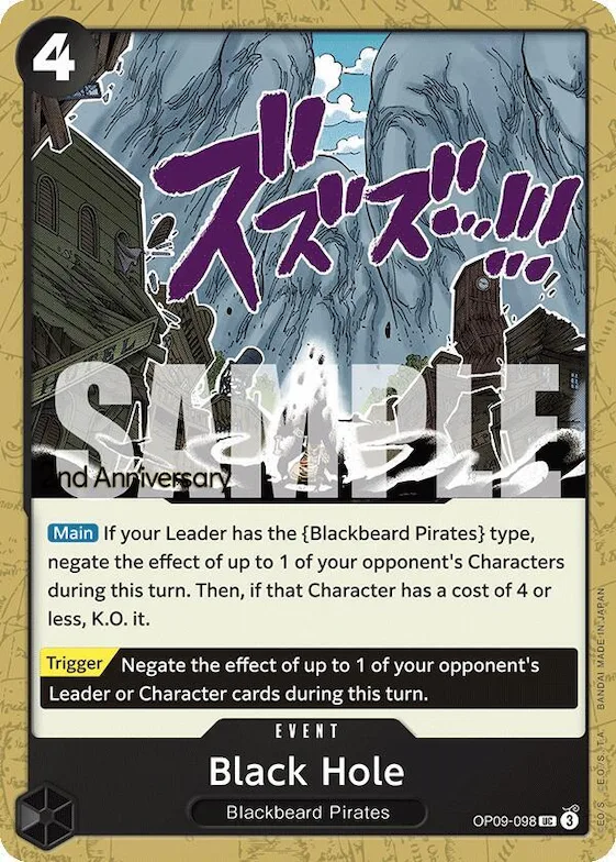 Black Hole op9-098 – OP09 – Emperors in the New World: 2nd Anniversary Tournament Cards